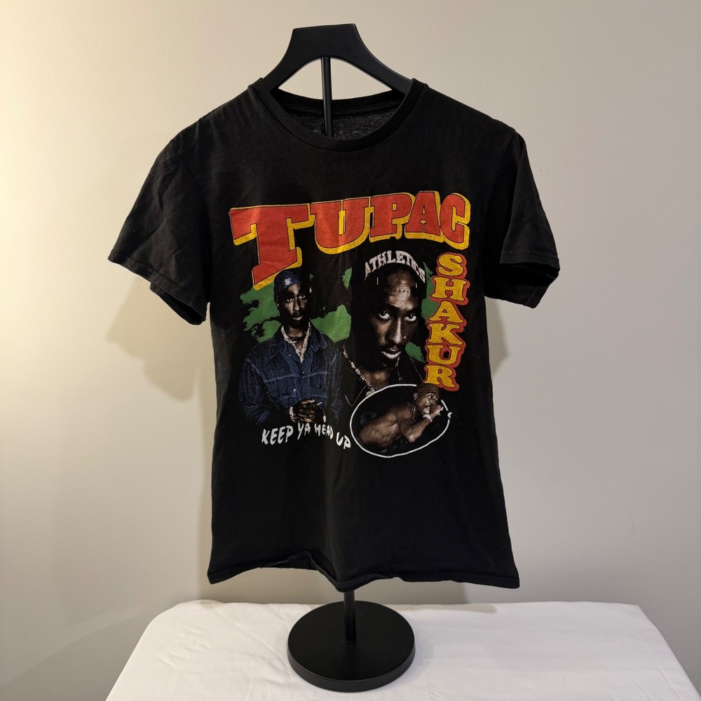 Tupac Shakur Keep Ya Head Up Graphic T-Shirt Black XS 31781750 Hip Hop Tee